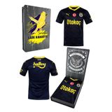 Fenerbahçe Orijinal Lisanslı Unisex 23-24 Lacivert Forma Kanarya Baskılı Hediyelik Ahşap Kutulu