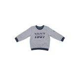 Fenerbahçe Orijinal Lisanslı Uzun Kol Lacivert Bebek 1907 Sweat Sarı Kanarya Baskılı Hediyelik Ahşap Kutulu (Gri, 9 Ay)