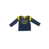 Fenerbahçe Orijinal Lisanslı Uzun Kol Lacivert Kız Bebek Sweat Sarı Kanarya Baskılı Hediyelik Ahşap Kutulu (Lacivert, 9 Ay)
