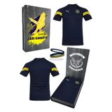 Fenerbahçe Orijinal Puma Lacivert Çocuk T-Shirt + Bileklik Set Özel Ahşap Kutulu