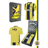 Fenerbahçe Orijinal Unisex 24-25 Yeni Sezon Çubuklu Çocuk Forma Kanarya Baskılı Hediyelik Kutulu
