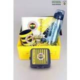 Fenerbahçe ÖZEL KUTULU BESLENME KABI VE 700 ML TRITAN MATARA İLE KIRTASİYE SETİ