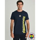 Fenerbahçe S.k. 25/26 Sezon Tribün Dokuma Logolu Tişört Tribün Forması - Lacivert