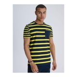 fenerbahçe Sarı Lacivert Tribün Çizgili T-shirt, XS, TK010EFY17, Lacivert-Sarı, Erkek