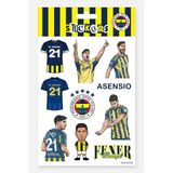 Fenerbahçe Sticker Seti Asensio - Lisanslı Orijinal