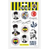 Fenerbahçe Sticker Seti Atatürk - Lisanslı Orijinal