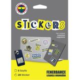 Fenerbahçe Sticker Seti Gri - Lisanslı Orijinal