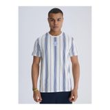 fenerbahçe Tribün Lacivert Çizgili T-shirt, XS, TK010EFY45, Beyaz, Erkek