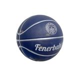 Fenerbahçe Tricolor Serisi Lisanslı ve Logo Baskılı 7 Numaralı Kauçuk Basketbol Topu