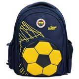 Fenerbahçe Üç Bölmeli Erkek Çocuk Futbol Topu Şekilli Sarı - Lacivert Okul Sırt Çantası - 26784