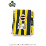 Fenerbahçe VİVENCA İLE YENİ SEZON LİSANSLI KARTON KAPAK AYRAÇLI SPİRALLİ PLANLAYICI NOT DEFTERİ