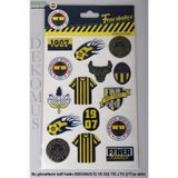 Fenerbahçe x Dekomus LİSANSLI 3D ŞEKİLLİ ETİKET/STICKER