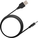 FENERGY SHOP Yedek 5V Güç USB Kablosu - Hızlı Şarj, 3.5x1.35mm Namlu Jaklı TİP A USB - FOREO Luna, Luna 2, Luna 3, Luxe Facial, IRIS Göz Masaj Cihazı, Mini Fan ve Hoparlörler ile Uyumlu