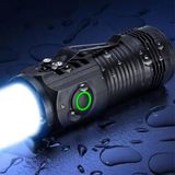 Feneri LED USB Şarjlı-Ultra Güçlü Parlak Mini Boy El Feneri [enerji Sınıfı A++]ortam Lambası Deprem,polis,jandarma,zabıta,bekçi (Yüksek Parlaklık)