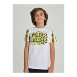 Fenerium Erkek Çocuk Tribün Tramli Fenerbahçe Spor T-Shirt, Beyaz, 12 Beden