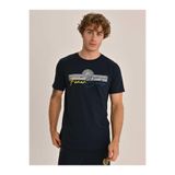 Fenerium Erkek Spor T-Shirt, Tribün Reflektör Detaylı, Lacivert