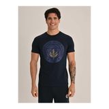 Fenerium Erkek Tribun Altın Palamutlu T-Shirt, Lacivert, L Beden