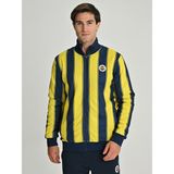Fenerium Erkek Trıbun Çubuklu Peluş Çift Taraf - S - Lacivert - Sarı