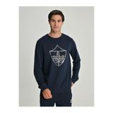 Fenerium Erkek Tribun Metalik Detaylı Sweatshirt, Lacivert, 3XL