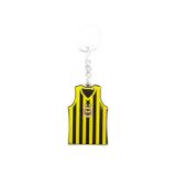 FENERIUM Fenerbahçe Basketbol Forma Metal Anahtarlık,Gümüş Tek Ebat