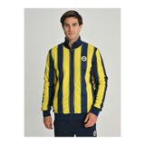 Fenerium Fenerbahçe S.K. 25/26 Tribün Çubuklu Çift Taraflı Erkek Peluş Ceket LACİVERT