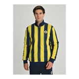 Fenerium Fenerbahçe S.K. 25/26 Tribün Çubuklu Çift Taraflı Erkek Peluş Ceket LACİVERT