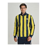 Fenerium Fenerbahçe S.K. 25/26 Tribün Çubuklu Çift Taraflı Peluş Ceket, M, TK017EGK60, LACIVERT-SARI, erkek