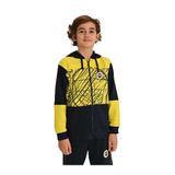 FENERIUM Fenerbahçe Sarı Lacivert Tribün Brush Detaylı Çocuk Sweatshirt,Lacıvert-Sarı 14