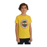 FENERIUM Fenerbahçe Sarı Tribün Tram Logolu Çocuk Tshirt,Sarı 8 Yaş