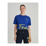 Fenerium Kadın Tribun Fenerbahçe Tişört, Saks Mavi, 40 Beden