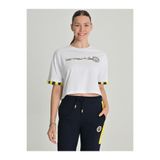 Fenerium Kadın Tribun Kalpleri Fetheden Renkle Spor T-Shirt, 38, TK010BGK05, BEYAZ