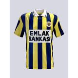 Fenerium Retro Çubuklu Forma 95/96 Sarı - Lacivert Renk Erkek XL Beden
