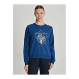 Fenerium Tribun Metalik Baskılı Sweatshirt, 34, TK017BGK11, MAVI, kadın