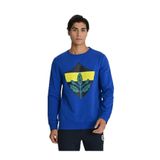 Fenerium Tribun Sarı Lacivert Basic Sweatshirt, XS, TK017EGK39, SAKS MAVI, erkek