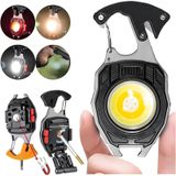 Fenerix Fx-260 Çok Fonksiyonlu Anahtarlık Kamp Lambası, Çakmaklı Led Fene Siyah