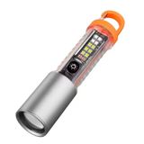 Fenerix HS-2302 Şarjlı Taktik Çakarlı Asker Polis El Feneri 1000 Lümen Beyaz - Gri