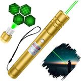 Fenerix Pro-303 Usb Şarjlı Yeşil Lazer Pointer, Sunum Kalemi, Güçlü Şarjlı Lazer Işaretleyici - Altın