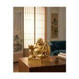 Feng Shui Altın Gülen Buddha Heykeli – Şans, Zenginlik Ve Pozitif Enerji Dekoru