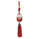 Feng Shui Maneki Neko Şans Kedisi Kırmızı No.1