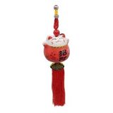 Feng Shui Maneki Neko Şans Kedisi Kırmızı No.2