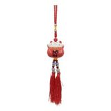 Feng Shui Maneki Neko Şans Kedisi Kırmızı No.4