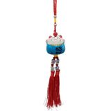 Feng Shui Maneki Neko Şans Kedisi Mavi No.4