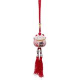 Feng Shui Maneki Neko Şans Kedisi Pembe No.4