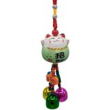 Feng Shui Maneki Neko Şans Kedisi Yeşil No.3