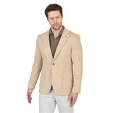 Feniks Erkek Vizon Yarım Astar Torba Cepli Pamuk Karışımlı Likralı SlimFit Spor Blazer Ceket Vizon 52