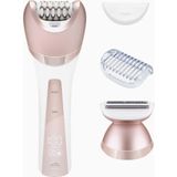 Fenite 2’si 1 Arada Epilatör ve Tıraş Makinesi, Hassas ve Etkili Tüy Alma - Pembe - Beyaz