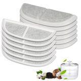 Fenkabs 12'li Paket Kedi Su Çeşmesi Filtreleri eufy Paslanmaz Çelik Su Sebilleri için 3L/104 oz, Üçlü Filtrasyon Sistemi Pet Çeşme Filtresi Kediler veya Köpekler için Yedek Su Çeşmesi Filtresi