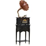 Fennessy F1877-25X Vintage 100W Hifi Gramofon Pikap Plakçalar, Bluetooth, Cd, Radio, USB Çalar - Siyah