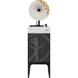 Fennessy I5 Bluetooth Hoparlörlü 110W Hi-Fi Retro Pikap Plakçalar Turntable, Golf - Siyah