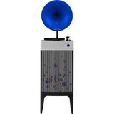 Fennessy I5 Bluetooth Hoparlörlü 110W Hi-Fi Retro Pikap Plakçalar Turntable, Mei Langfang-Lan - Siyah